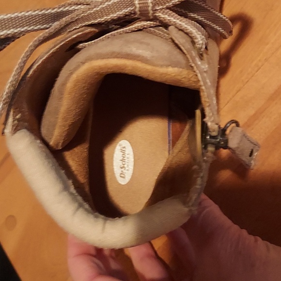 Womens Dr. Scholl's Tan Lace-Up Boots - Picture 5 of 6